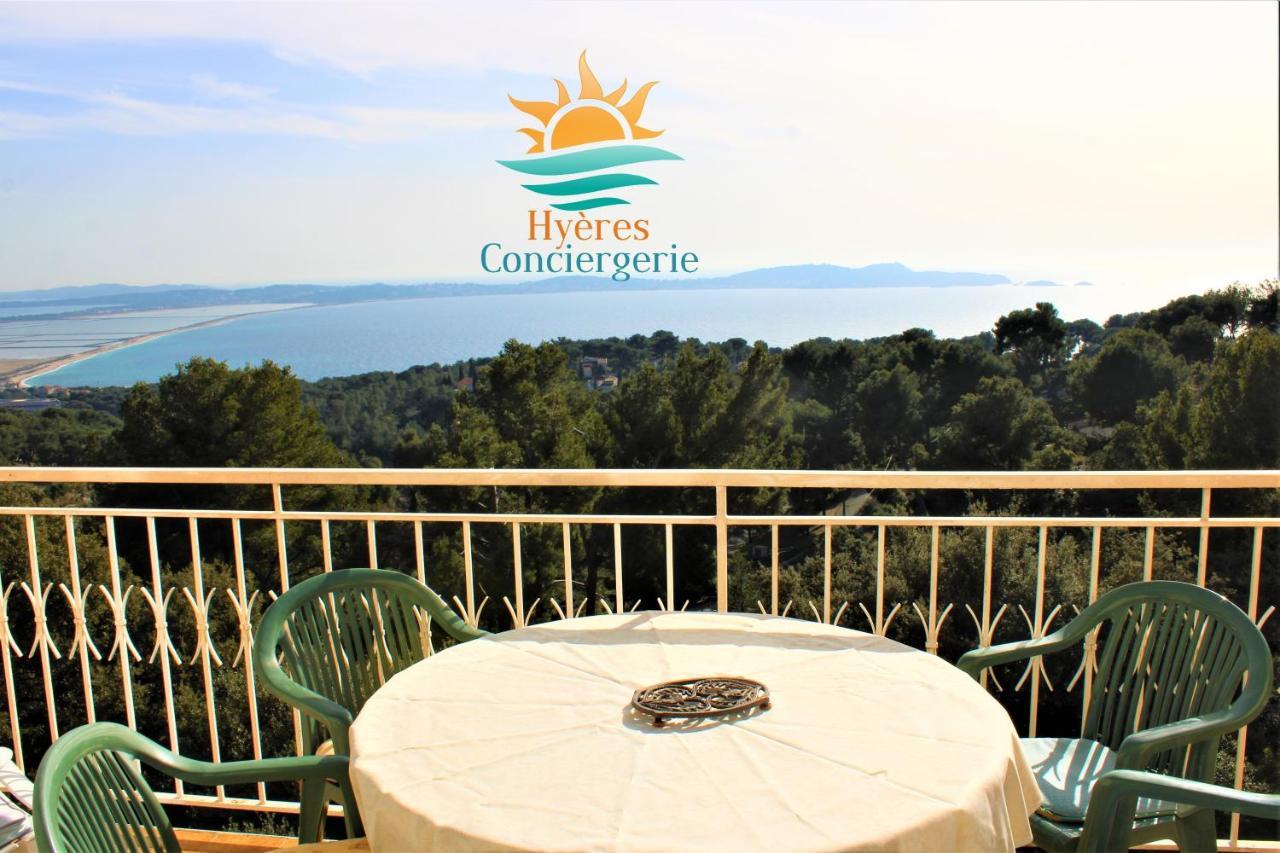 Appartement T3 Standing-Splendide vue mer - Piscine/Parking à Hyères Extérieur photo